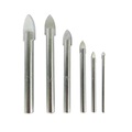 Drill America 1/8" - 3/8" 5 Piece Carbide Tipped Glass & Tile Drill Bit DWDGD-SET